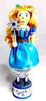 Clara in blue dress nutcracker