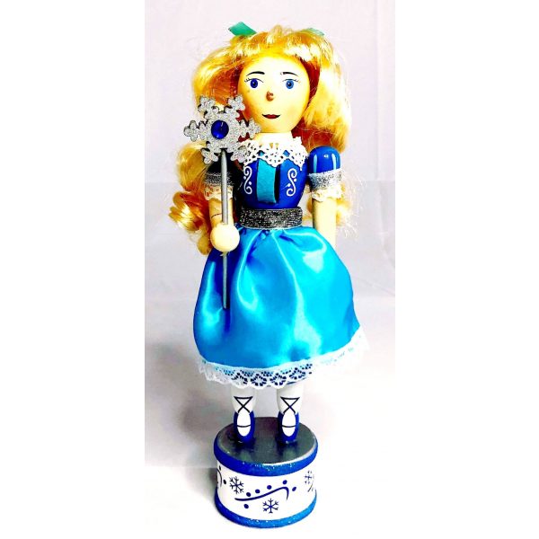 Clara in blue dress nutcracker