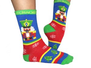 Nutcracker Christmas socks side right