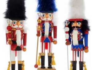18" Red, White, and Blue Soldier Nutcrackers