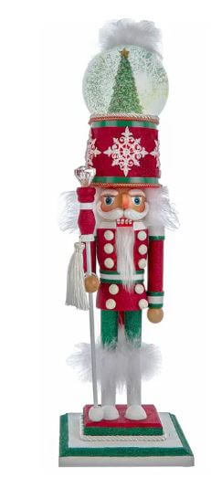 21" Musical Water Globe Soldier Nutcracker