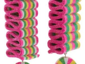 5.5" Neon Colored Candy Ornaments