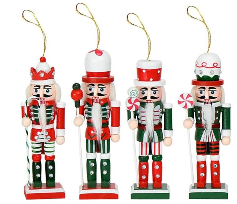 5" Nutcracker set of 5 ornamnets