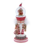 10" Hollywood Gingerbread Water Globe Nutcracker